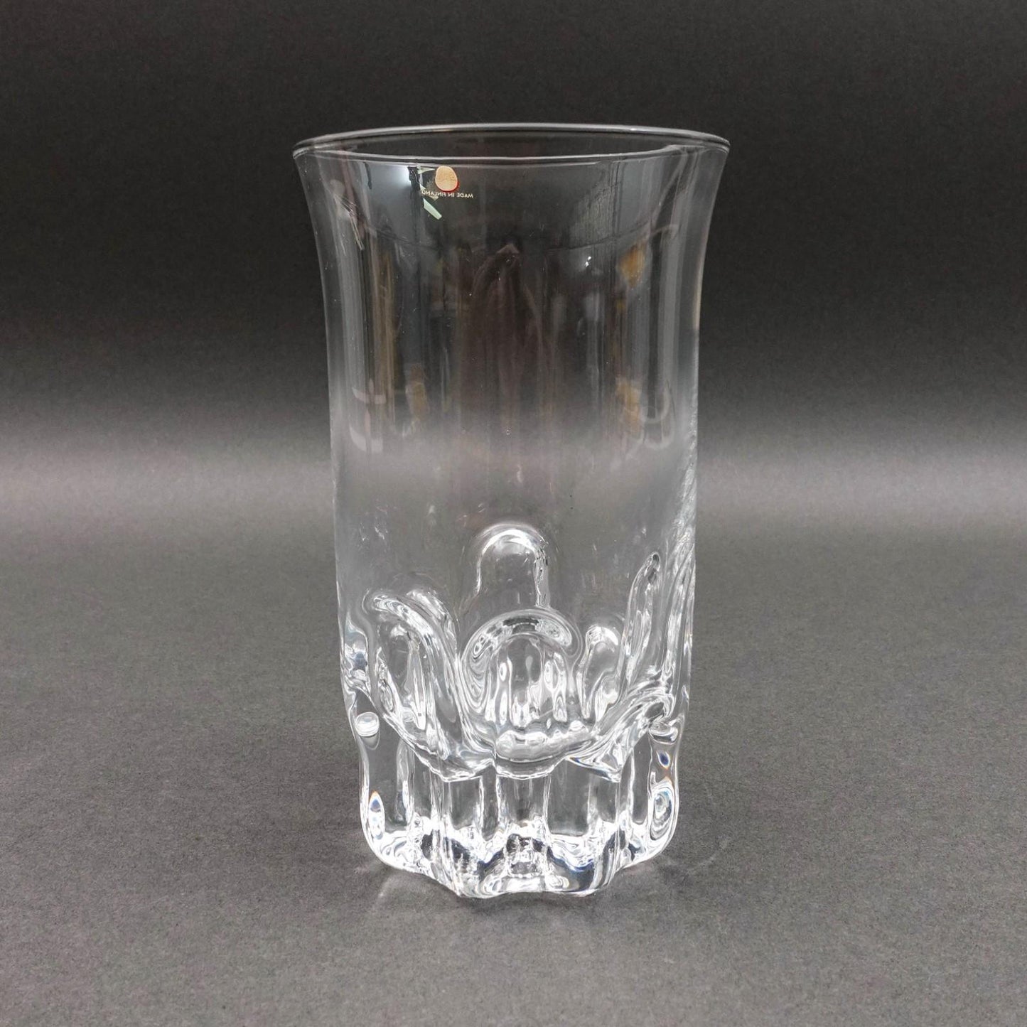 Iittala Finland Tapio Wirkkala Vintage Marja Crystal Glass Vase 6 3/8"