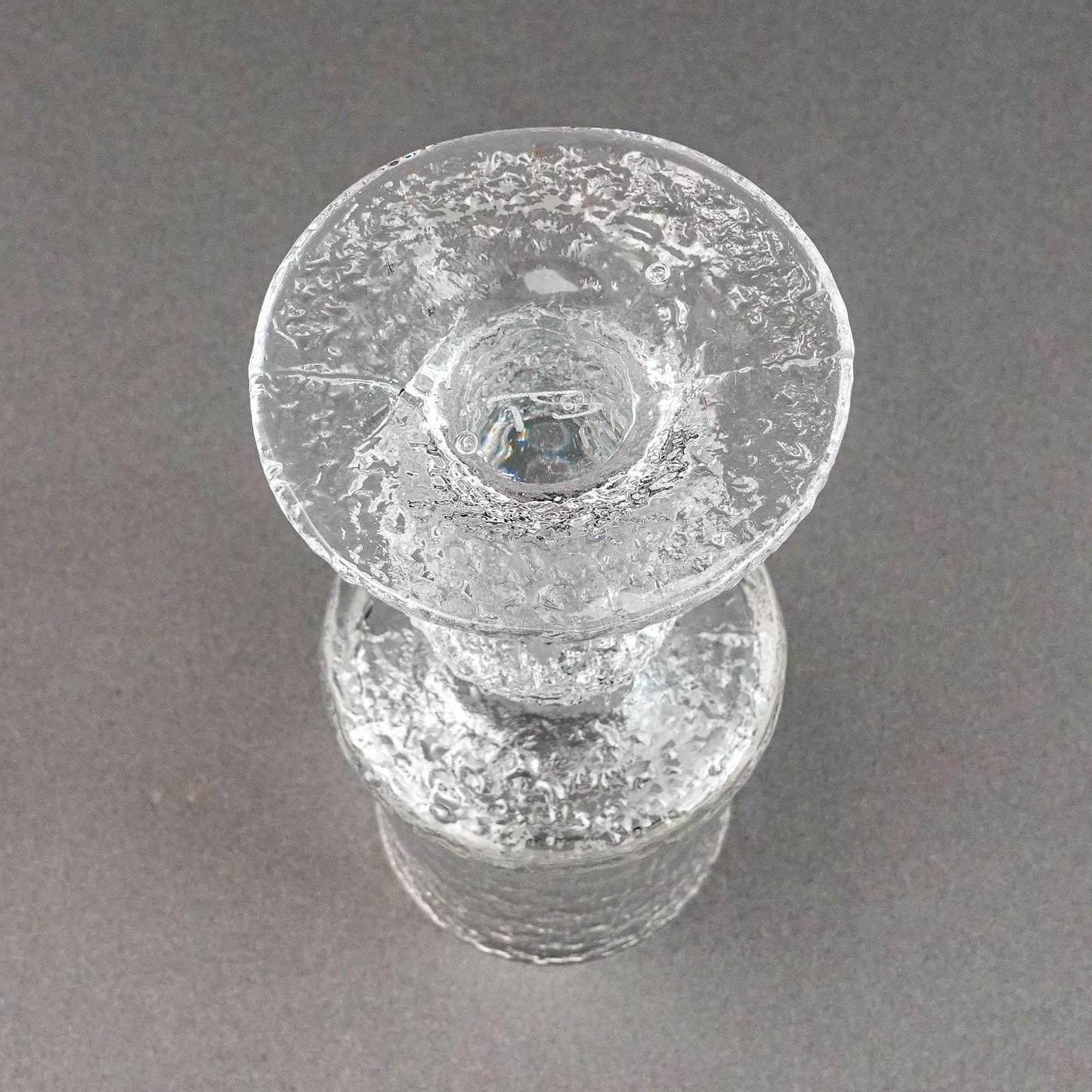 Iittala Finland Timo Sarpaneva Signed MCM Festivo Senator 2 Ring Glass Goblet