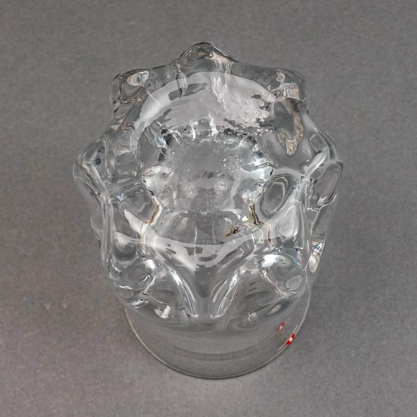 Iittala Finland Tapio Wirkkala Vintage Marja Crystal Glass Vase 6 3/8"