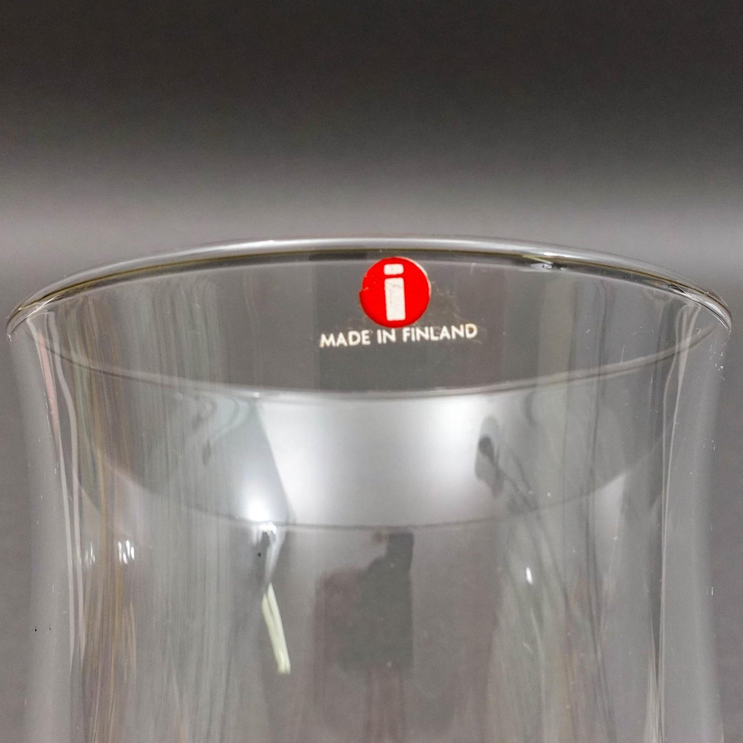 Iittala Finland Tapio Wirkkala Vintage Marja Crystal Glass Vase 6 3/8"