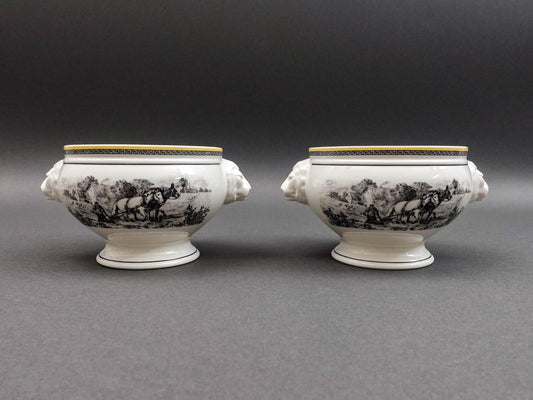 Villeroy & Boch Germany Audun Ferme Lion Head Porcelain Soup Bowl Set of 2