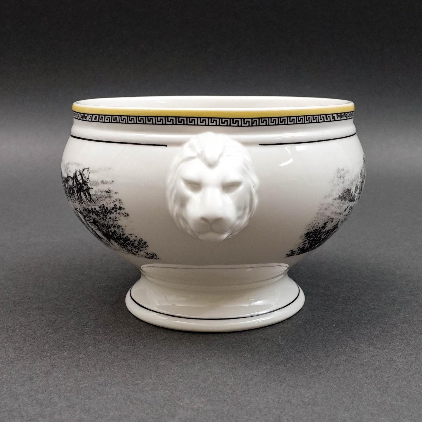 Villeroy & Boch Germany Audun Ferme Lion Head Porcelain Soup Bowl Set Of 4