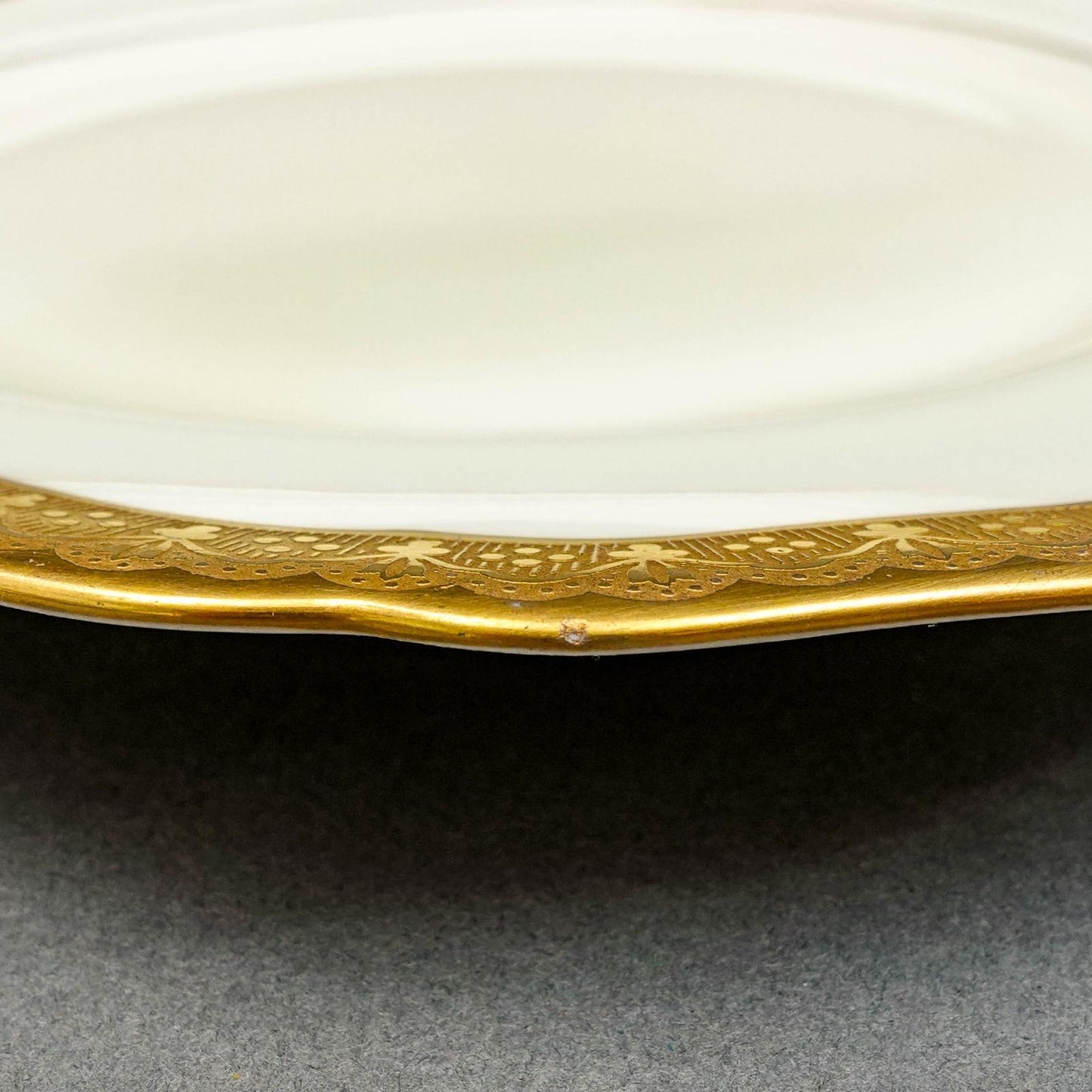 Black Knight Hohenberg Pantheon Gold Rim 7 3/4" Square Salad Plate Set Of 4