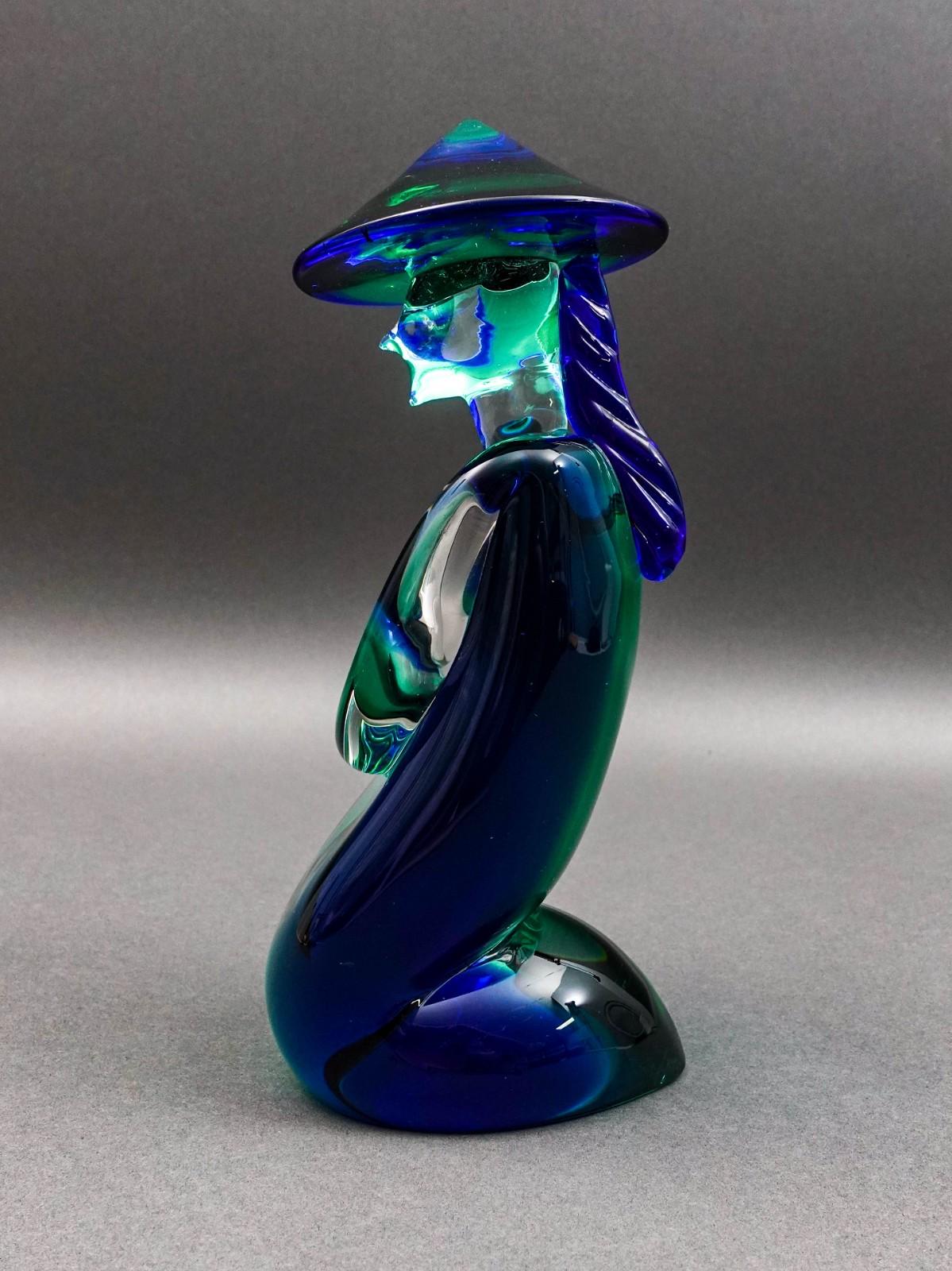 Archimede Seguso Signed Murano Italy Glass Figural Sculpture