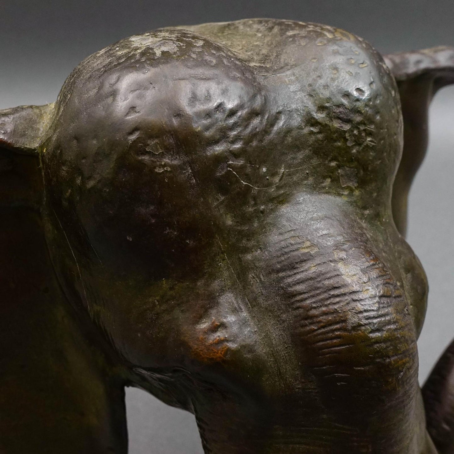 JF Co. Company Antique Pair Of Bronze Elephant Sculpture Bookends