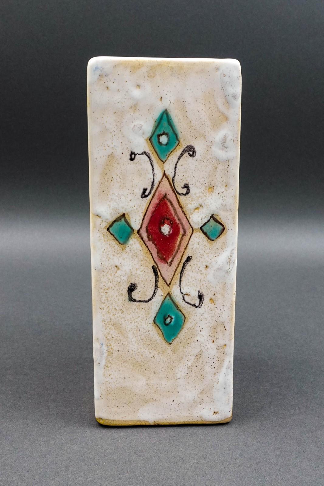 Elio Schiavon (1925-2004) Italy Vintage Mid Century Art Pottery Vase