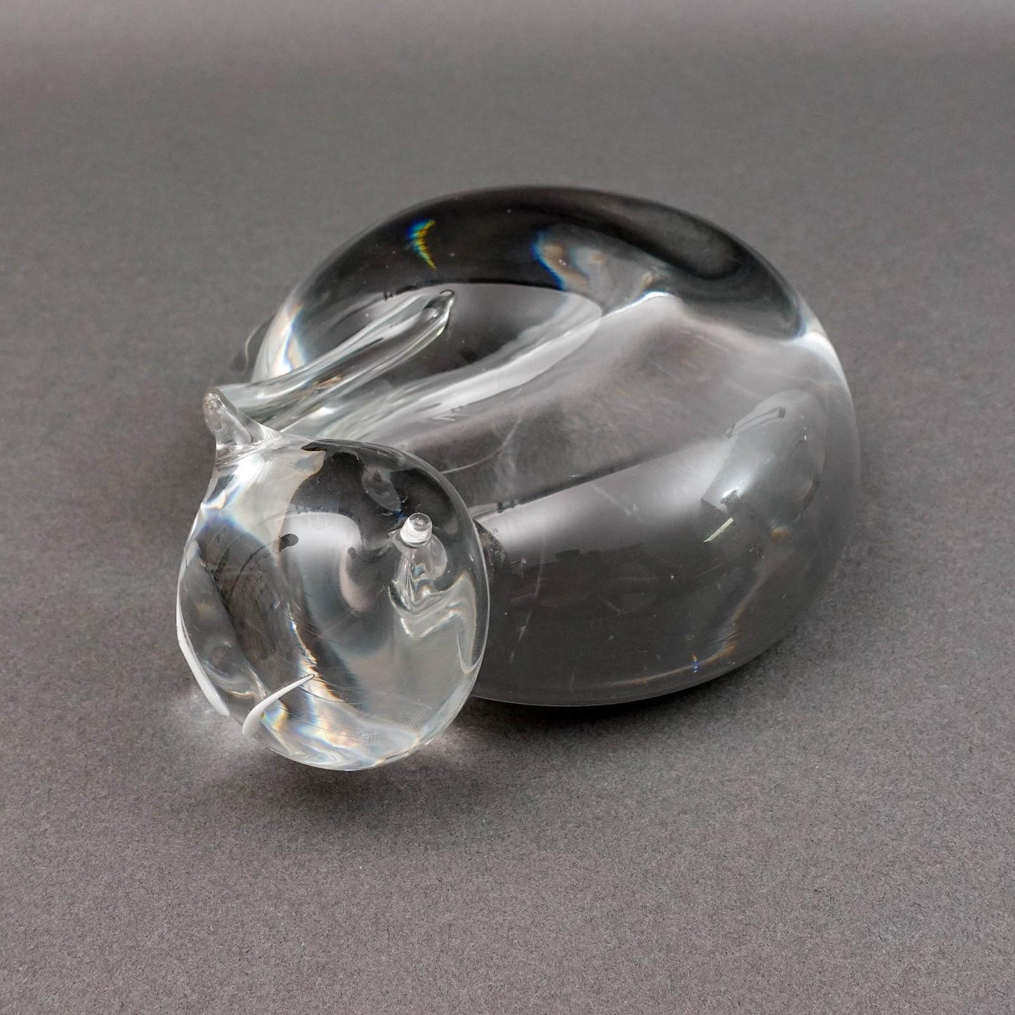 Oggetti Italy Signed Murano Art Glass Cat Figurine Sculpture Paperweight (Read)