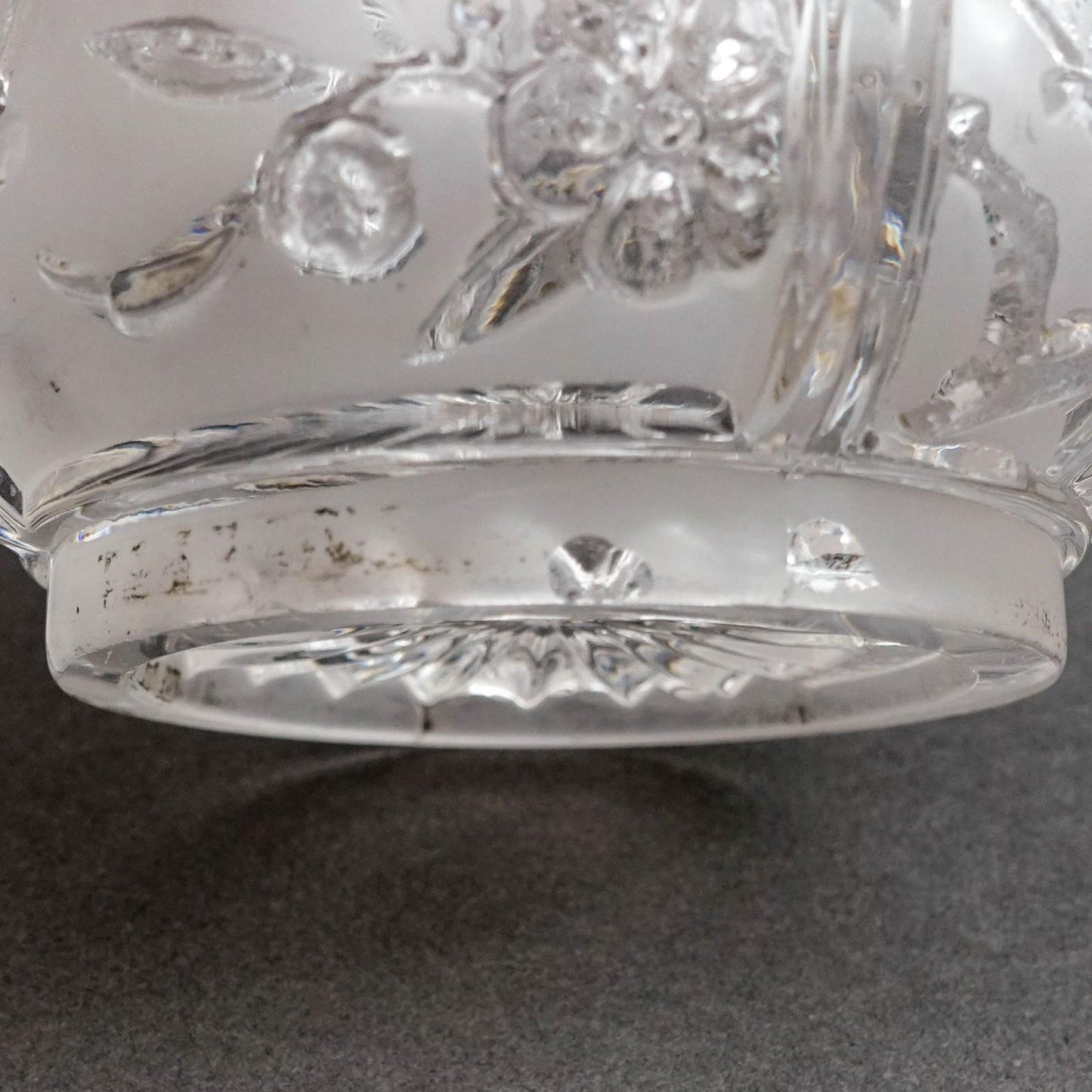 Reed & Barton Antique Silver Plate Glass Pickle Castor #1310 (No Fork)