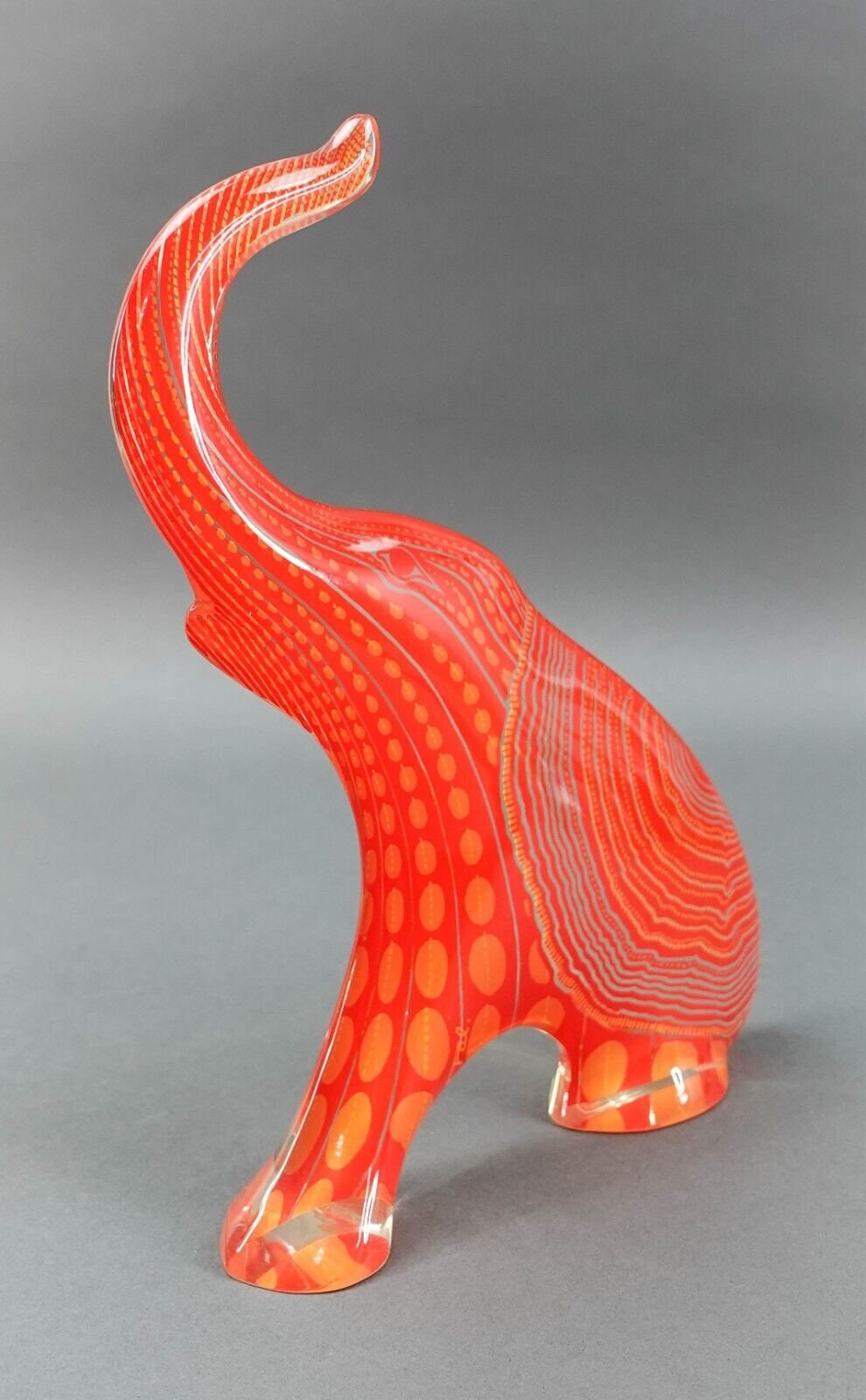 Abraham Palatnik Brazil Mid Century Lucite Acrylic Elephant Op Art Sculpture 9"