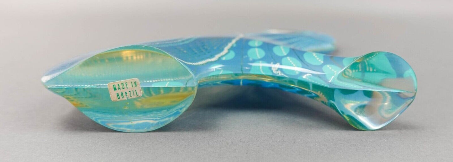 Abraham Palatnik Brazil Mid Century Lucite Acrylic Elephant Op Art Sculpture 9"