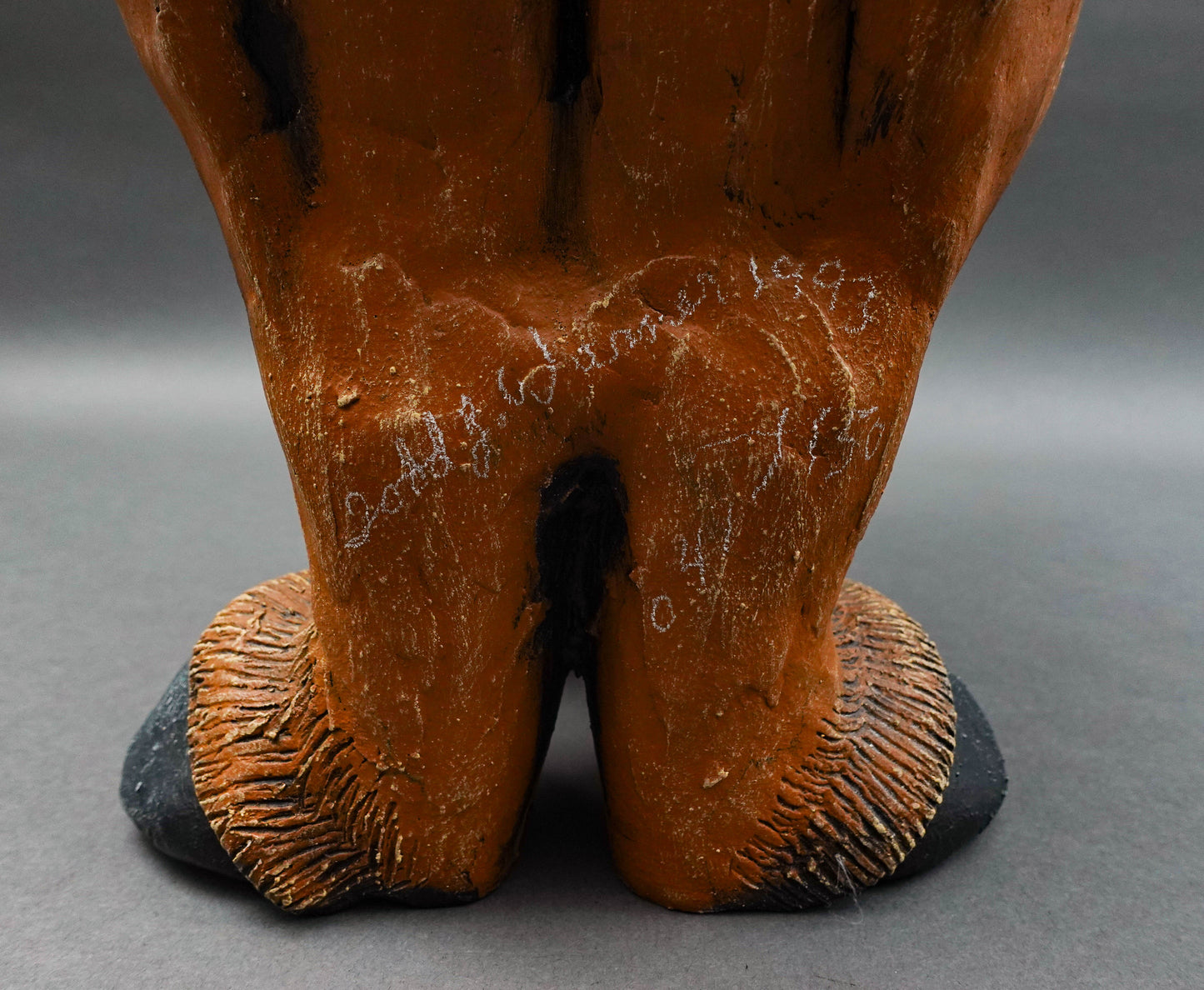 Todd Warner Signed Rare 1993 Bison Or Buffalo Medicine Man Large Sculpture