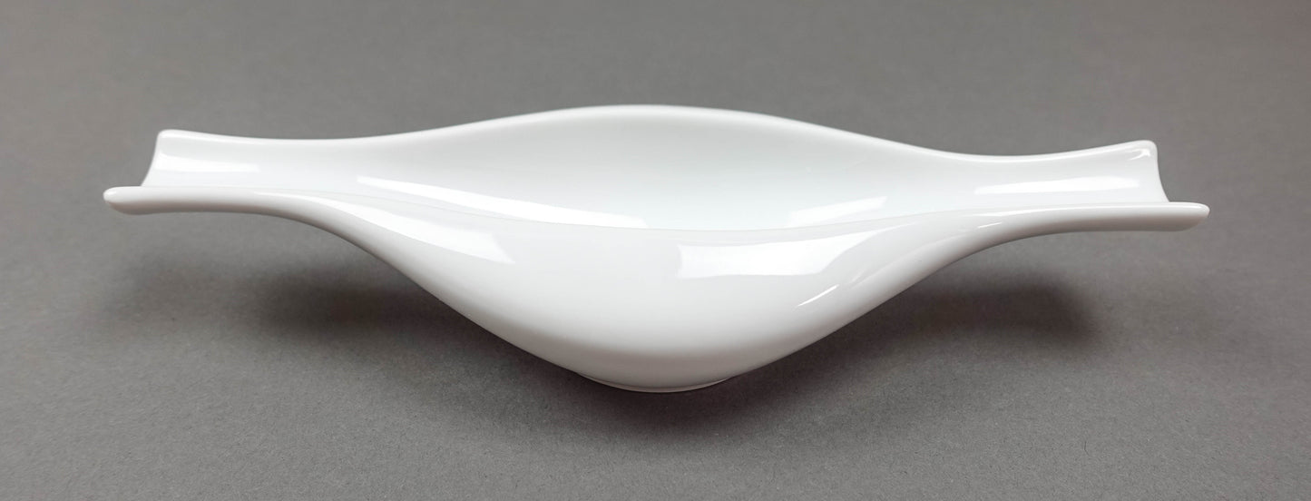 Rosenthal Germany Tapio Wirkkala Vintage Glossy White Glaze Dish 8 3/4" Rare