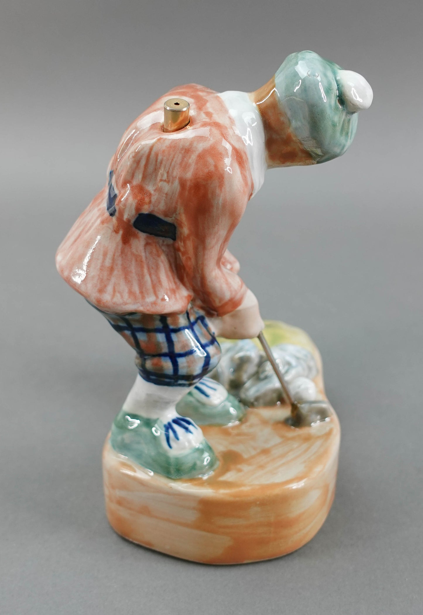 Louisville Stoneware Kentucky Vintage Golfer Pottery Figurine Rare