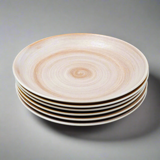 Royal Crown Derby Studio Glaze Classic Vanilla Taupe 8 5/8" Pasta Bowl Set Of 6