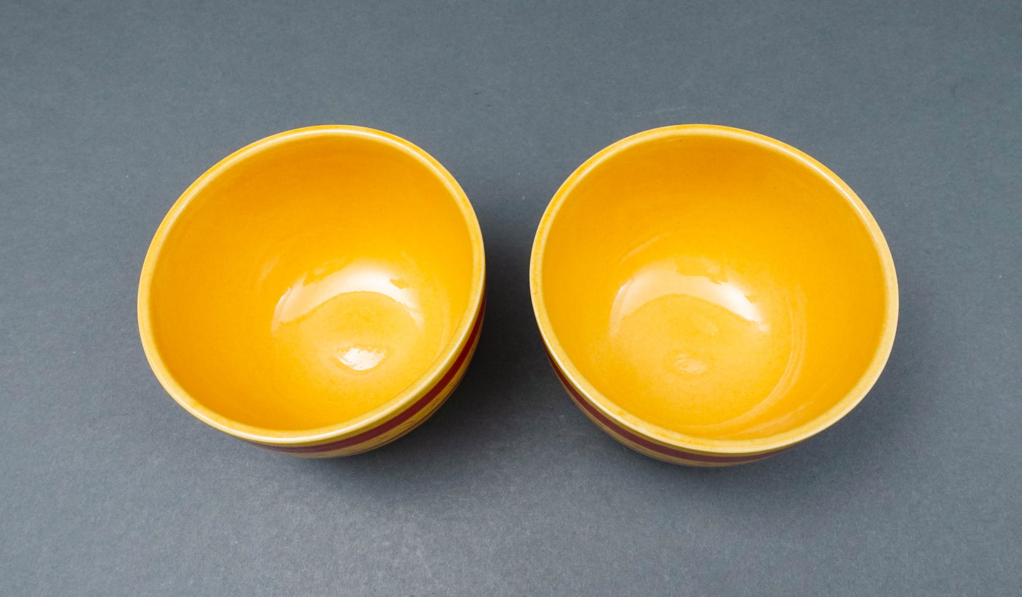 Terre E Provence France Pottery Enveu Souleo 5" Coupe Cereal Bowl Set Of 2