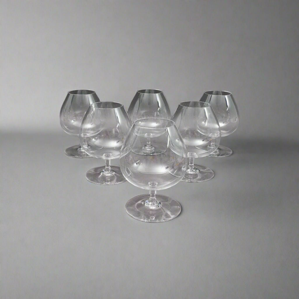 Baccarat Crystal France Perfection Large 5 5/8" Brandy Snifter Glasses Set Of 6