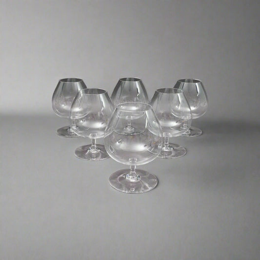 Baccarat Crystal France Perfection Large 5 5/8" Brandy Snifter Glasses Set Of 6
