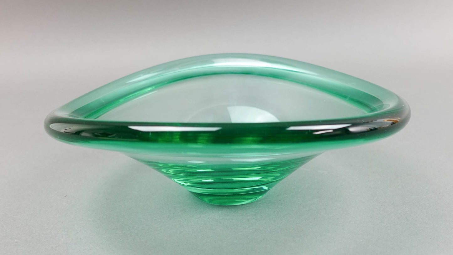 Holmegaard Denmark 1956 By Per Lutken Vintage MCM Danish Art Glass Selandia Bowl