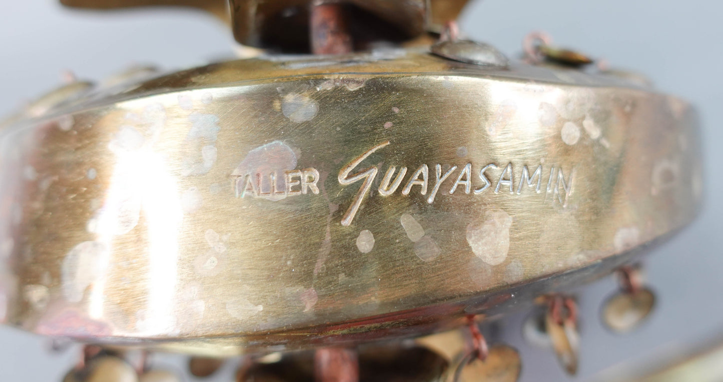 Oswaldo Guyasamin Joaquin Taller Ecuador MCM Brass Bird Metal Art Sculpture