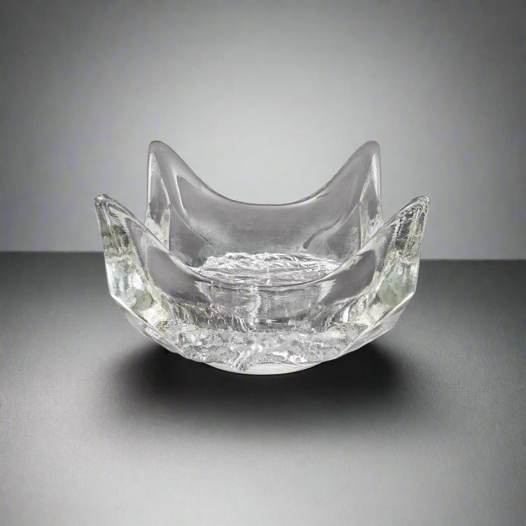 Iittala Finland Tapio Wirkkala Finland Lunaria Art Glass Catchall Bowl
