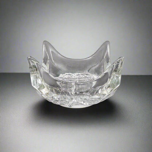 Iittala Finland Tapio Wirkkala Finland Lunaria Art Glass Catchall Bowl