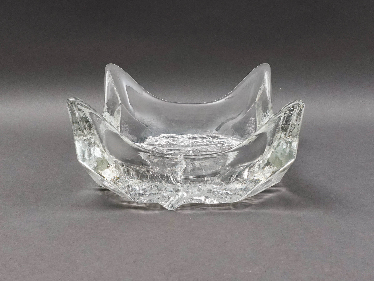 Iittala Finland Tapio Wirkkala Finland Lunaria Art Glass Catchall Bowl