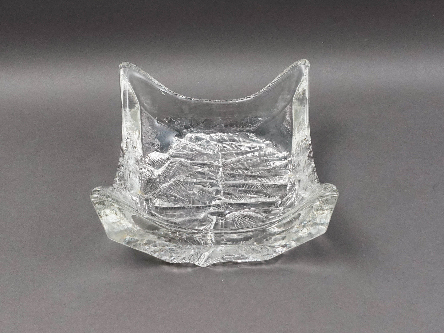Iittala Finland Tapio Wirkkala Finland Lunaria Art Glass Catchall Bowl
