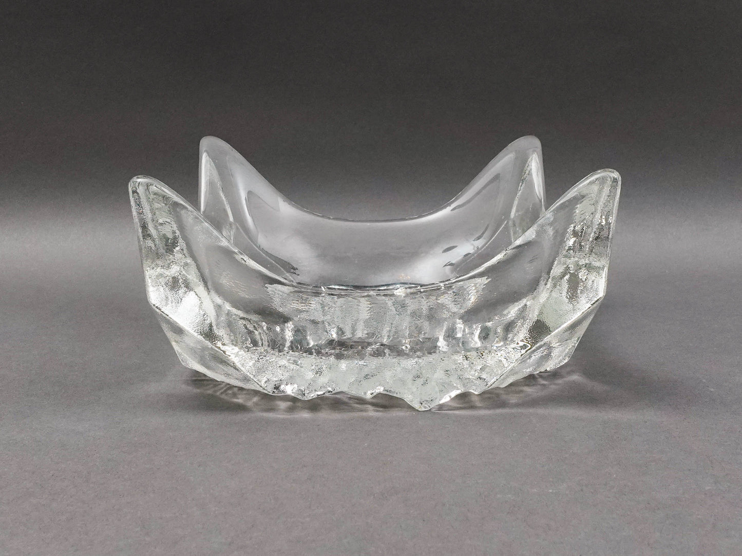 Iittala Finland Tapio Wirkkala Finland Lunaria Art Glass Catchall Bowl