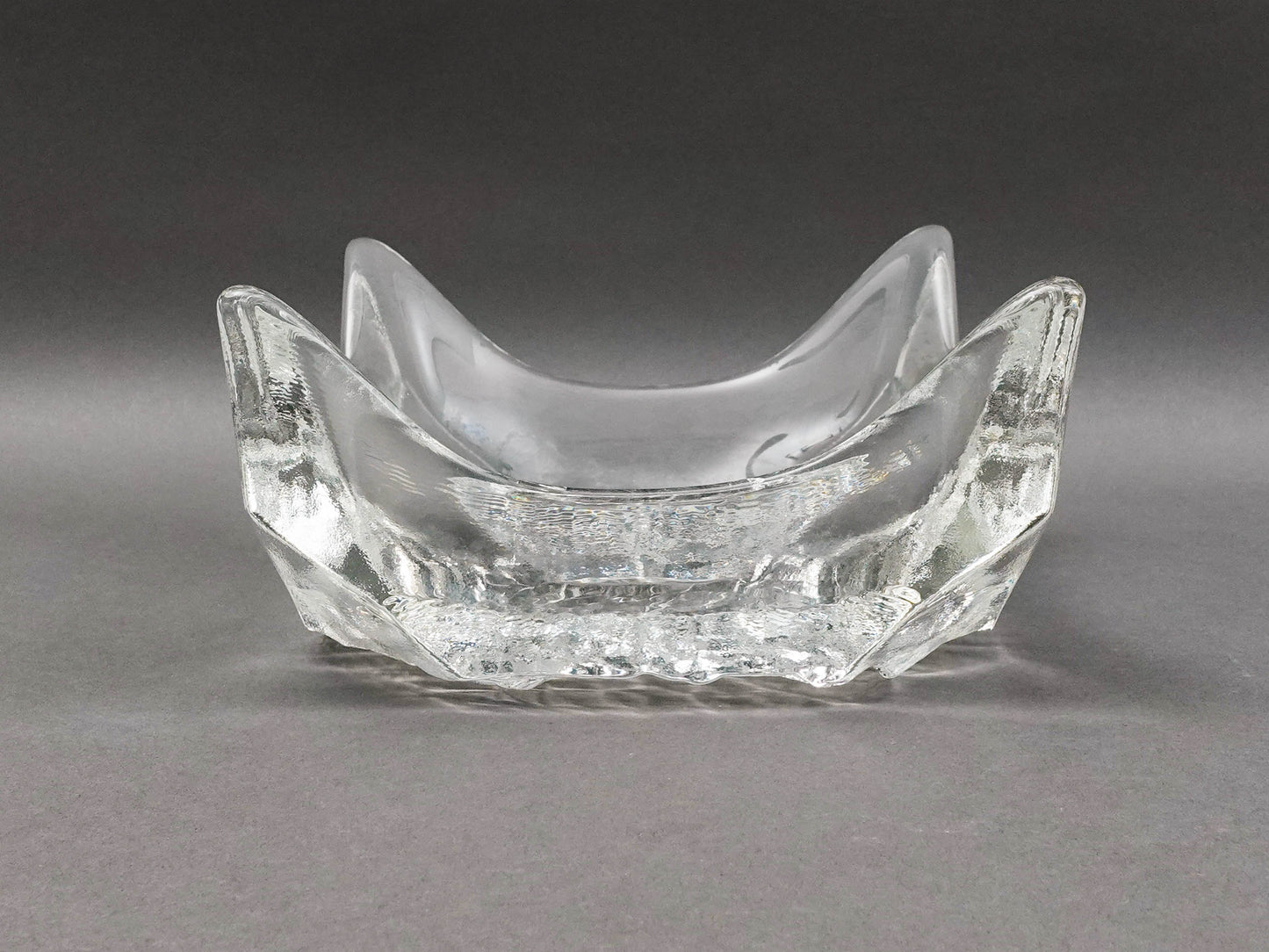 Iittala Finland Tapio Wirkkala Finland Lunaria Art Glass Catchall Bowl