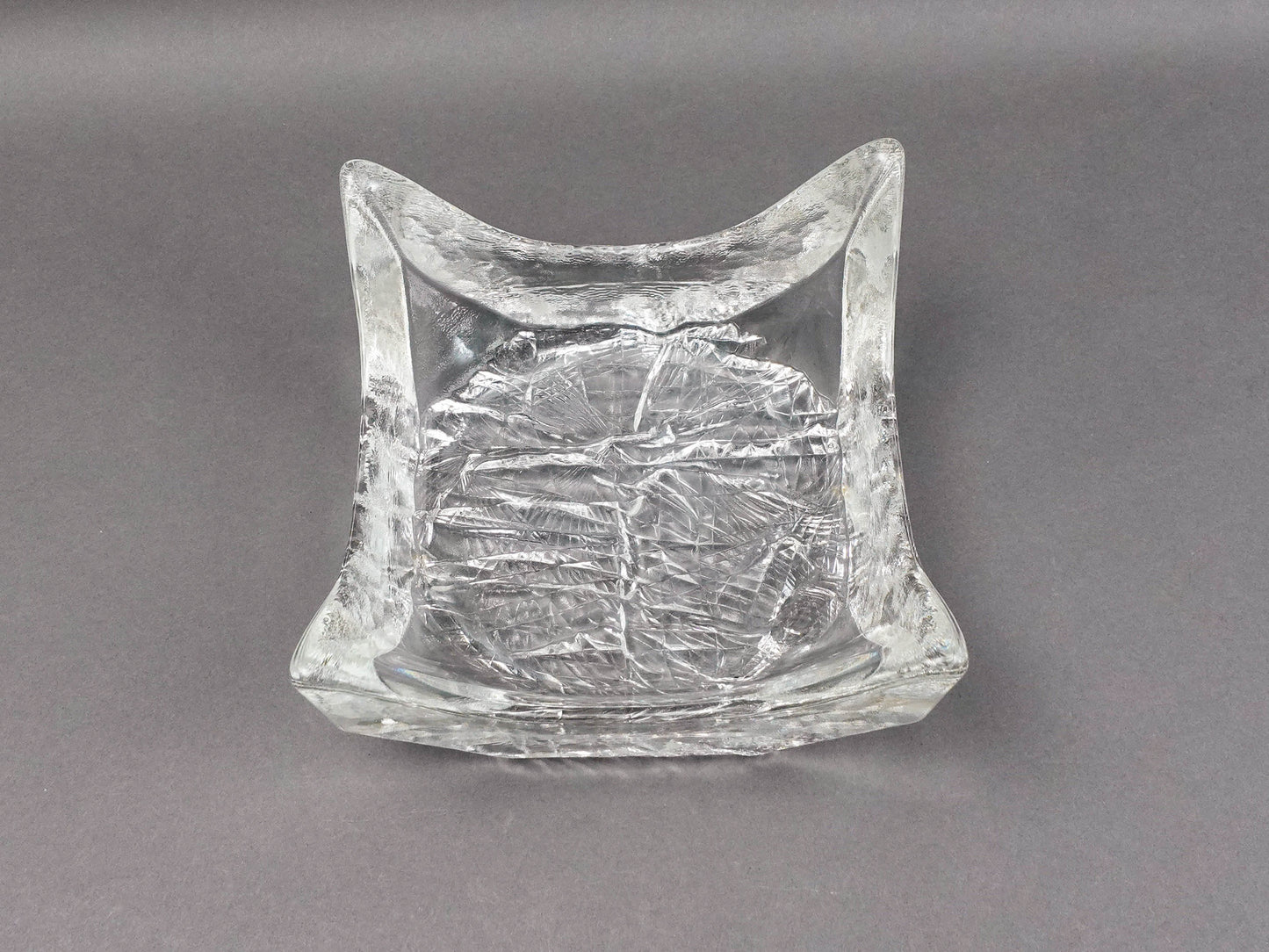 Iittala Finland Tapio Wirkkala Finland Lunaria Art Glass Catchall Bowl
