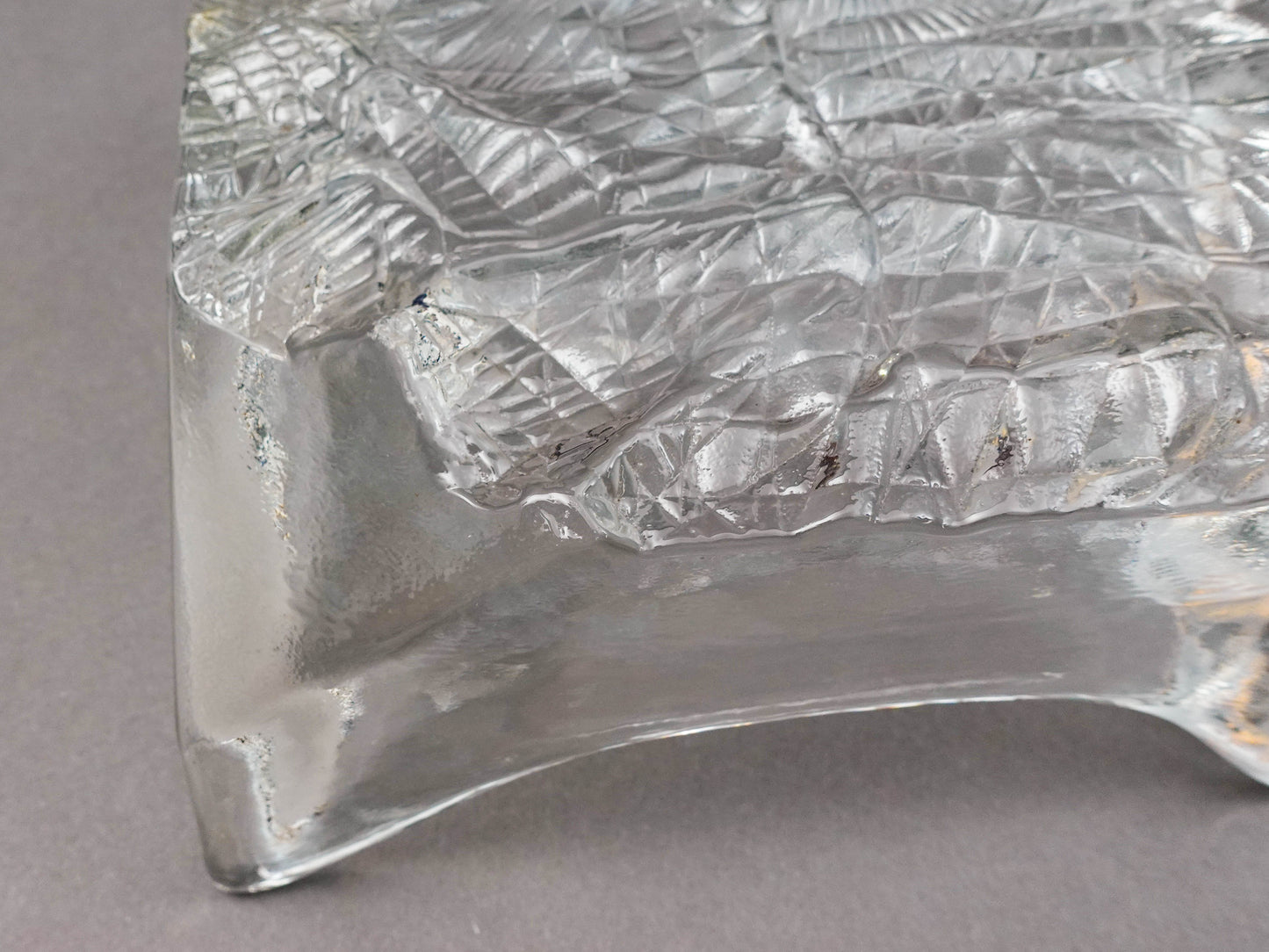 Iittala Finland Tapio Wirkkala Finland Lunaria Art Glass Catchall Bowl