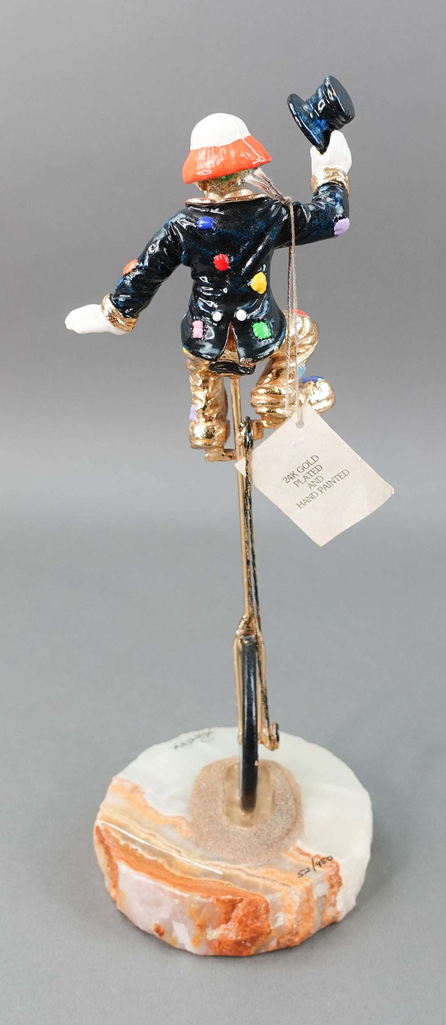 Ron Lee 1999 "Hobo Joe On Unicycle" 24K Clown Figurine Signed & Numbered 52/950