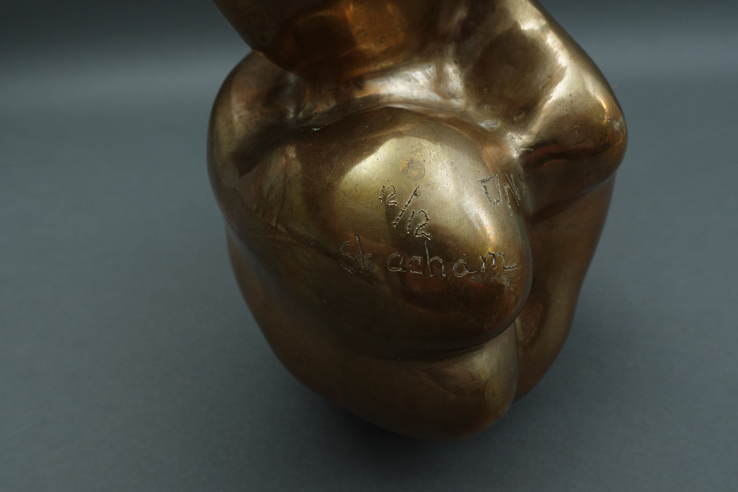 Michael Shacham (B 1938) Bronze Abstract Figural Sculpture Limited Edition 12/12