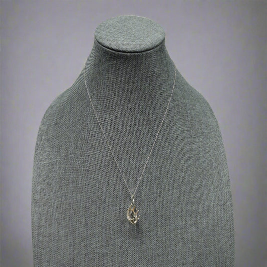 Tiffany & Co. 925 Sterling Silver Princess Crown Charm Pendant & 18" Necklace