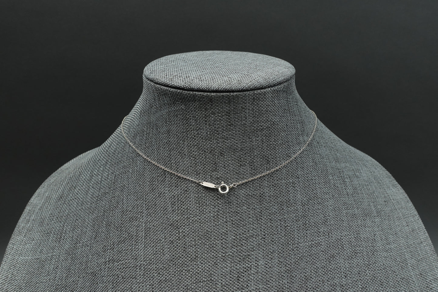 Tiffany & Co. 925 Sterling Silver Princess Crown Charm Pendant & 18" Necklace