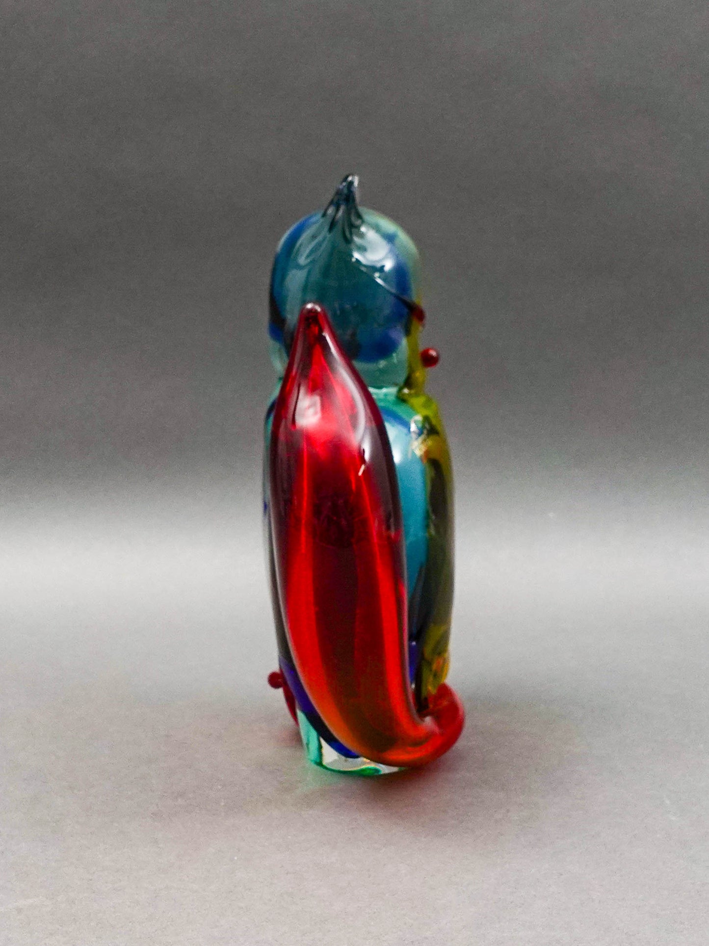 Vetro Artistico Murano Italy Vintage Cat Glass Sculpture Mario Costantini 7 3/4"