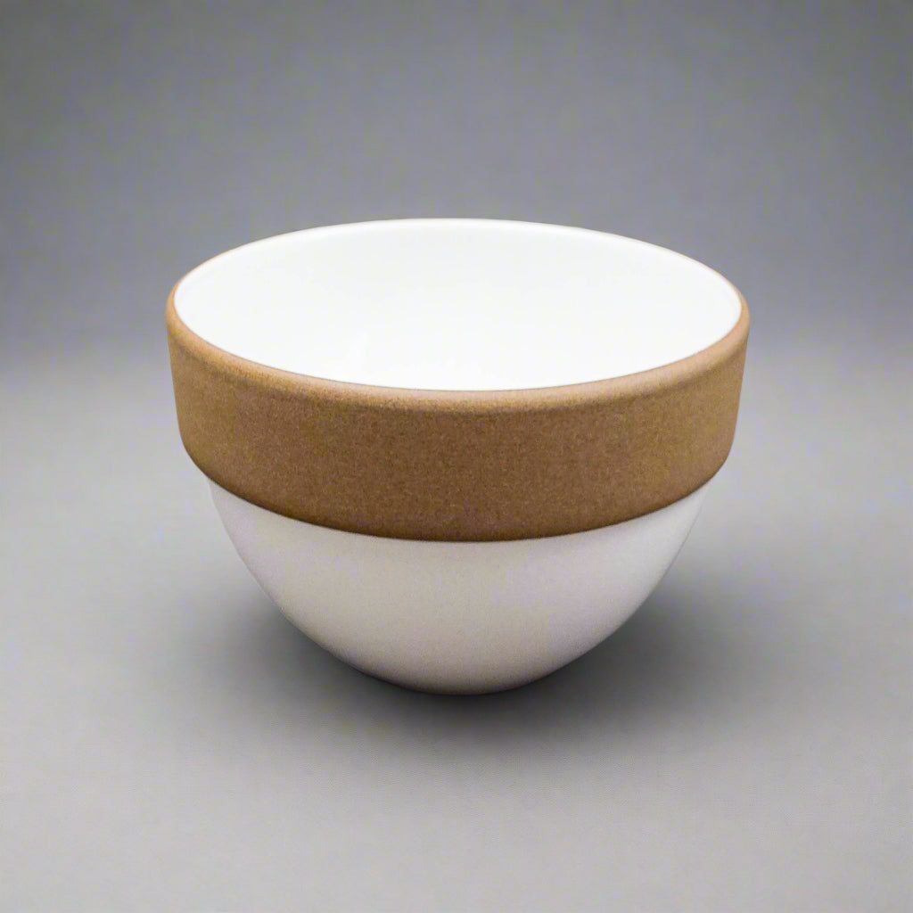 Edith Heath Ceramics Sausalito California White 5 1/2" Rim Line Cereal Bowl