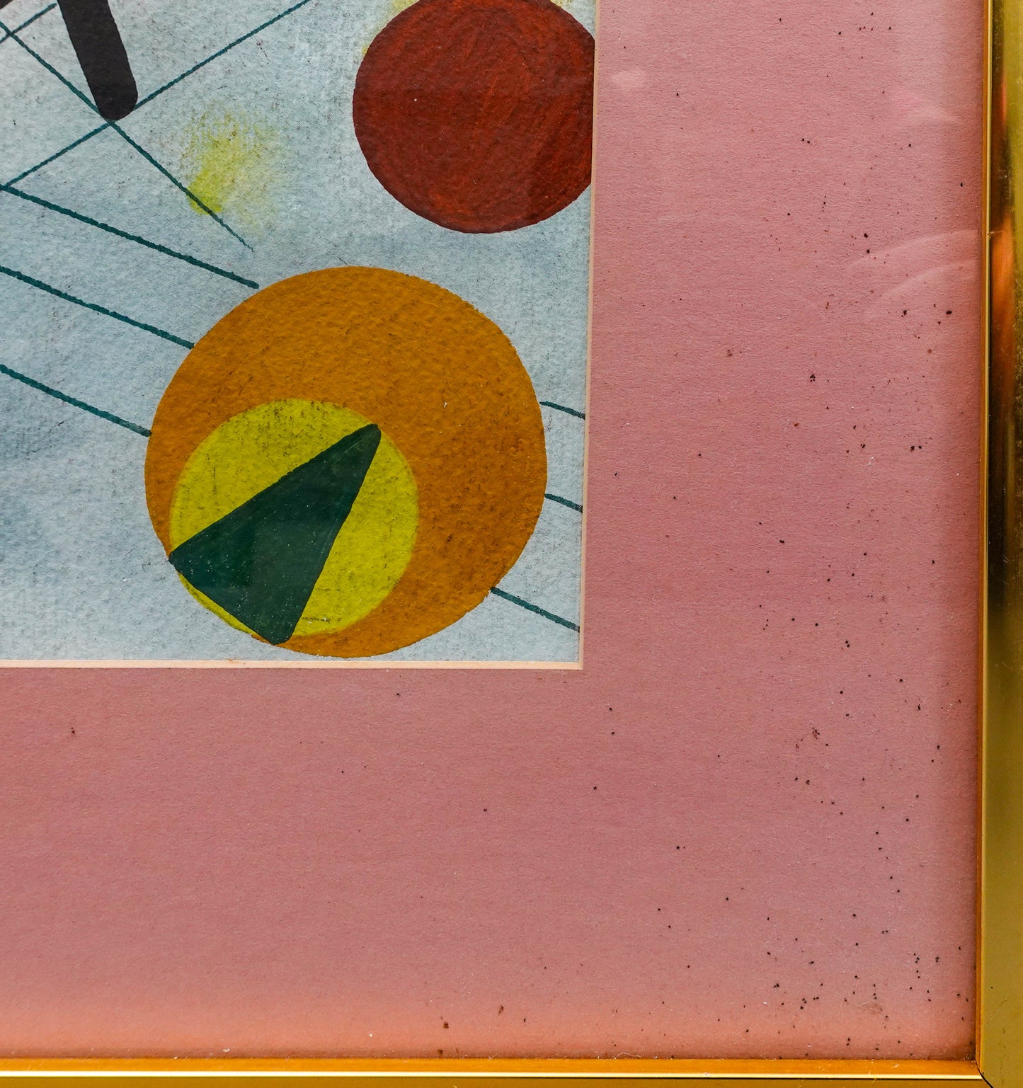 John Sennhauser (Swiss/American, 1907-1978) Signed 1965 Mixed Media Painting