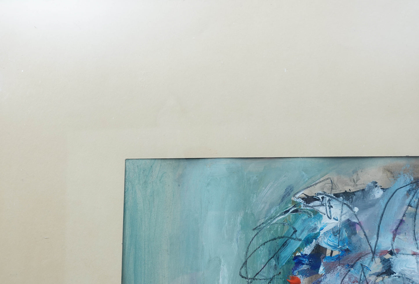 Raimundo Garcia Parra (Cuban, 1937-2017) Signed 1984 Abstract Acrylic On Paper