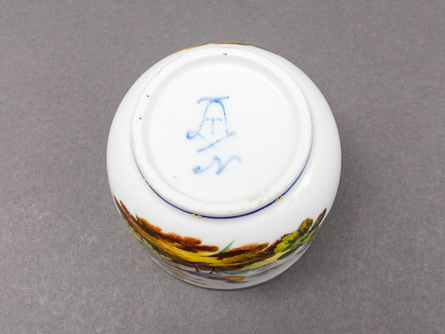 Sevres Francois Joseph Aloncle Hand Painted Birds Open Sugar Bowl Cup Circa 1772