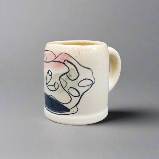 Amelia Pelaez (Cuban, 1897-1968) Master Artist Painted Ceramic Mug A.P. 1952