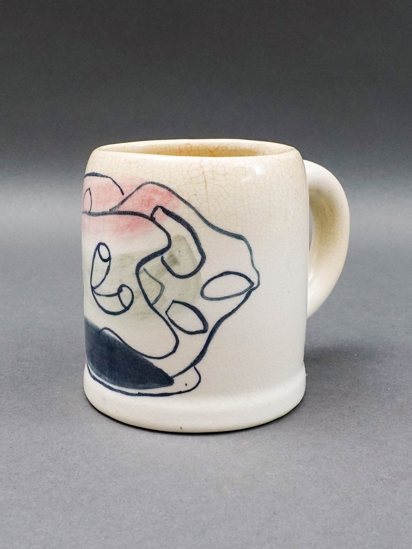 Amelia Pelaez (Cuban, 1897-1968) Master Artist Painted Ceramic Mug A.P. 1952