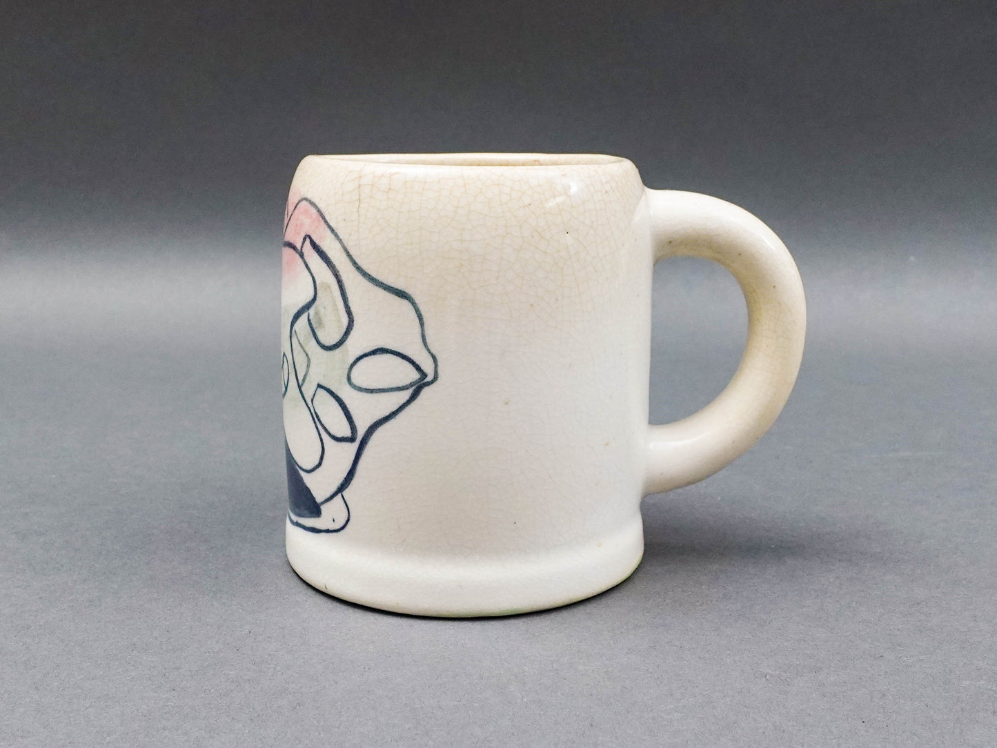 Amelia Pelaez (Cuban, 1897-1968) Master Artist Painted Ceramic Mug A.P. 1952