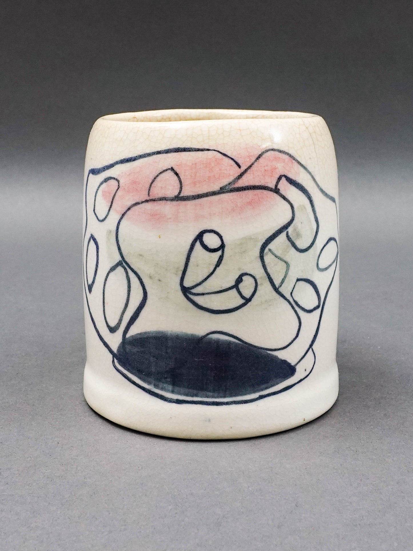 Amelia Pelaez (Cuban, 1897-1968) Master Artist Painted Ceramic Mug A.P. 1952