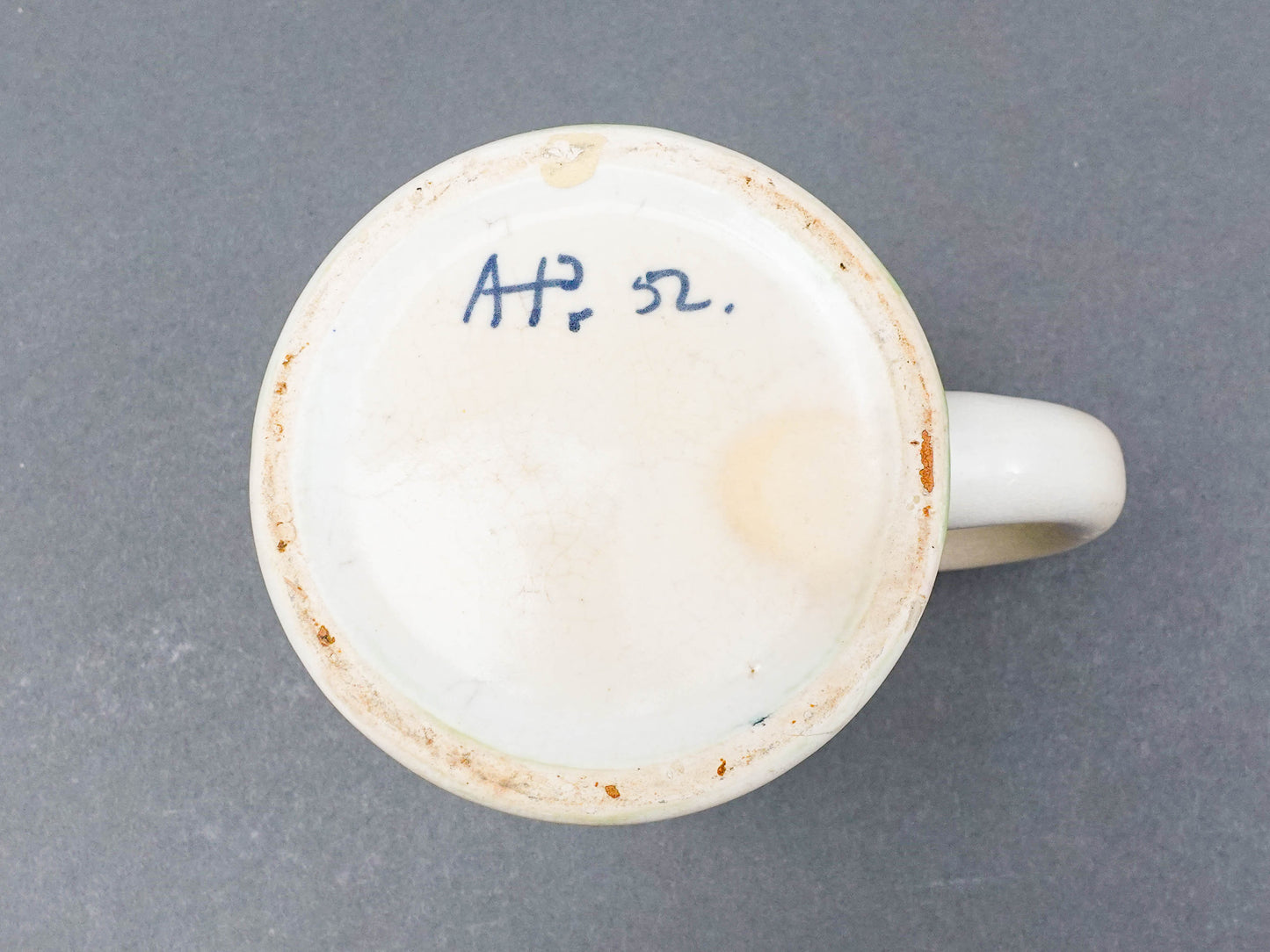 Amelia Pelaez (Cuban, 1897-1968) Master Artist Painted Ceramic Mug A.P. 1952