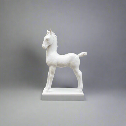 Vienna Augarten Wien Michael Powolny Porcelain Horse Pony Figurine Sculpture