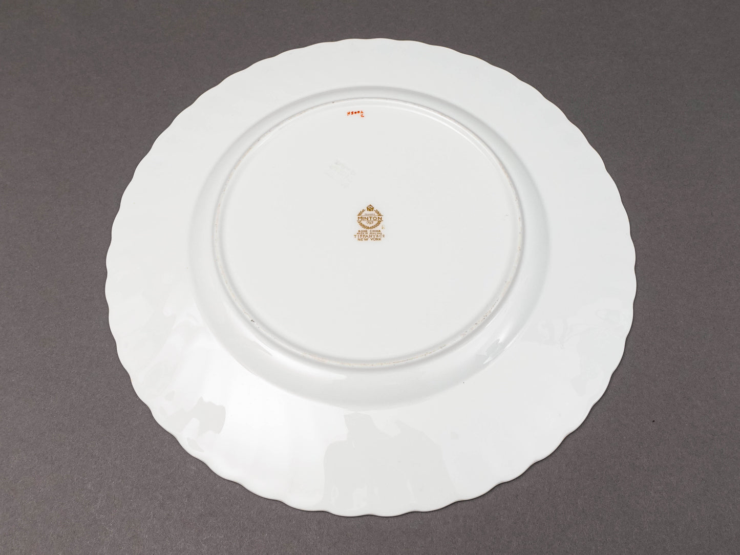 Minton England H5200 Gold Encrusted Light Blue Embassy Dinner Plate Set Of 6