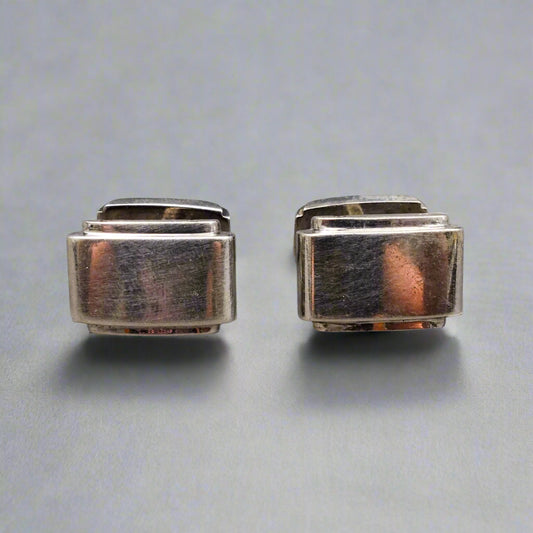 Tiffany & Co Metropolis Sterling Silver Cufflinks Cuff Links
