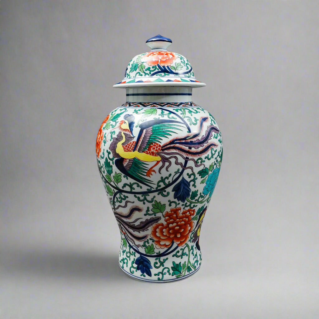 Cartier Porcelaine De Paris France Hand Painted Large Ginger Jar Vase 18.5"