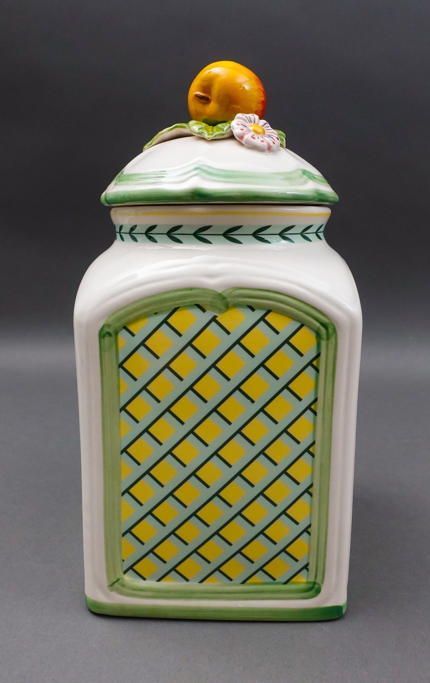 Villeroy & Boch Germany French Garden Charm Malus Sylvestris Lidded Jar Canister